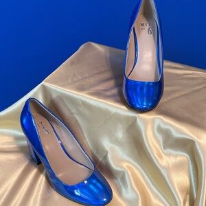 Mix No. 6 Shiny Blue Heels